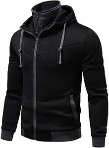 Sweat-shirts à capuche en polaire technique premium pour hommes, coupe ajustée, respirants, pour le sport, le jogging, la course à pied, la gym et l'athlétisme - Product Image 3
