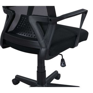 Silla de Oficina Ergonómica Transpirable con Respaldo Medio de Malla, Cómoda Silla de Escritorio - Product Image 5