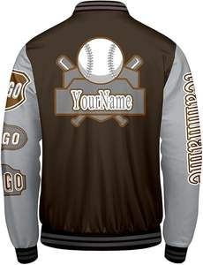 Chaqueta de Invierno Cálida y Cómoda para Hombre, Estilo Letterman, con Cuello Alto, Logotipo Frontal, Resistente al Viento, Transpirable, de Secado Rápido, Alta Calidad y Ecológica - Product Image 2