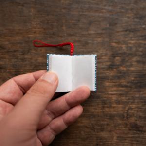 Capsule Toys Keychain : Japanese-style <b>Patterns</b> Handmade Mini Book with Japanese Washi <b>Paper</b> Material - Product Image 4