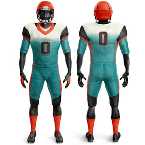 Fabricante de Uniformes Deportivos Personalizados OEM, Conjunto Acolchado Transpirable, Uniforme de Jugador de Equipo Vintage en Oferta, Conjunto de Fútbol Americano - Product Image 1