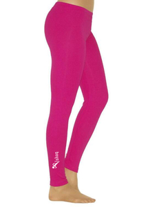 Leggings Ishaq de Cintura Alta y Longitud Completa, Color Rosa Sólido, Tejido Elástico, Pantalones de Yoga para Mujer - Product Image 1