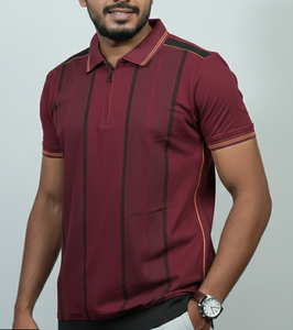 บริการ OEM เสื้อโปโลชายคุณภาพพรีเมียม ผ้าปิเก้ 50% คอตตอน/ 50% โพลีเอสเตอร์ 220 GSM คอซิป ปักโลโก้แบรนด์ตามสั่ง - Product Image 5