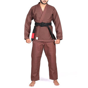 Kimono de BJJ noir pour adulte unisexe, 100% coton, durable, extensible, séchage rapide, tenue de judo, vêtements d'arts martiaux, coupe classique - Product Image 1