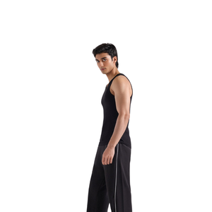 Mens Slim Fit Ribbed Tank Top Breathable Stretch Spandex/Polyester Sleeveless Gym Workout Undershirt Casual Athletic Summer Vest - Product Image 2