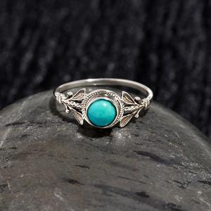 Wholesale 925 Sterling <b>Silver</b> Bezel Setting Oval Cut Turquoise Gemstone Handmade Classic Style Women's Wedding <b>Ring</b> <b>Statement</b> - Product Image 2