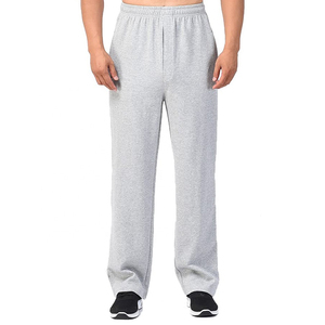 Autumn Lightweight Breathable Quick Dry Men's <b>Trousers</b> Stretchy Casual <b>Elastic</b> <b>Waist</b> Polyester Cotton Knitted Men's <b>Trouser</b> - Product Image 1