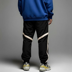 กางเกงวอร์มเอวสูงลำลองสำหรับผู้ชาย เอวยางยืด ระบายอากาศ แห้งเร็ว เหมาะสำหรับวิ่งและออกกำลังกาย ผ้าฝ้าย 100% - Product Image 4