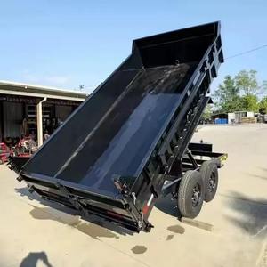 รถพ่วงบรรทุก 4 ล้อ คุณภาพสูง 8 ตัน แบบเทท้าย ขนาด 7x14 ฟุต สำหรับขาย - Product Image 2