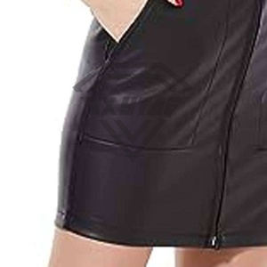 Jupe en cuir véritable de haute qualité pour femmes, prix de gros, longueur mini, respirante, brillante, confortable, prix abordable, OEM - Product Image 6