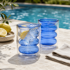 Tasse en verre borosilicate double paroi de 250 ml, faite à la main, sans plomb, isolée, pour café, thé, latte, expresso, réutilisable, en gros - Product Image 5