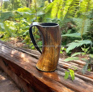 Genuine Buffalo Horn <b>Mug</b> Handcrafted Premium Rustic Material Elegant Unique Texture Traditional Decorative Piece - Product Image 1