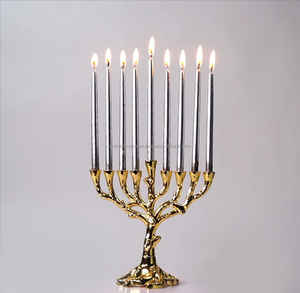 Bougie fantaisie dorée Menorah Luxury Best Quality Standard Wholesale Décorative Modern Candle Menorah Disponible par WONDER OVERSEAS - Product Image 5