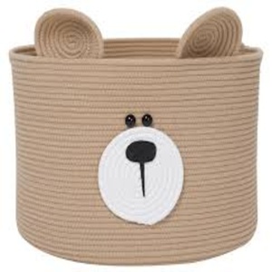 Clothing Organizer Foldable <b>Collapsible</b> Stackable 100% Cotton Woven Eco-Friendly Durable Lightweight Portable Modern Basket - Product Image 5