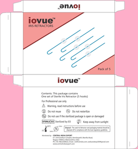 ชุดเครื่องมือผ่าตัด Iovue Iris Retractors จำนวน 5 ชิ้น สำหรับใช้ในงานจักษุแพทย์ ระดับ Class I ได้รับการรับรองมาตรฐาน CE ISO13485 - Product Image 6