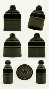 Bonnet unisexe décontracté style bonnet à visière, doux, tricoté, chaud, respirant, extensible, confortable, pour l'hiver et le quotidien - Product Image 3