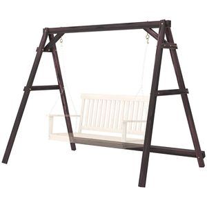 Patio <b>Swings</b> <b>Frame</b> Hanging Chair and Bed <b>Frame</b> for Outdoor Porch Weather-Resistant and Stylish - Product Image 5