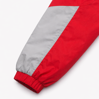 Veste pull brodée à demi-zip style ample pour l'hiver, coupe-vent de football avec appliques, service OEM pour les équipes américaines