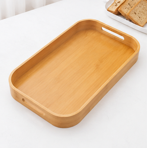 Handmade Wooden Serving Tray Decorative Breakfast Coffee <b>Table</b> Tray Rectangular Home Restaurant Hotel Tableware - Product Image 3