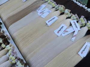 Vietnamese Raw Super Double Drawn Natural Straight <b>Human</b> <b>Hair</b> <b>Extensions</b> Blonde Color Fast Shipping Bulk Product - Product Image 2