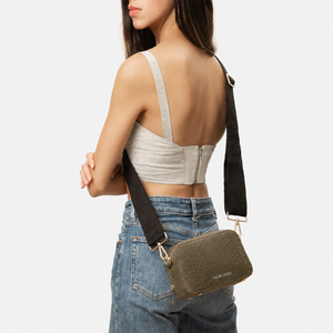Custom Logo PU Leather Organic Fashion Lining Chains Textured Zipper Camera Bag Girls Daily Life Shopping Travel All Seasons - Product Image 6
