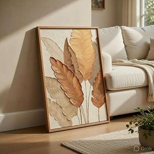 Cuadro Moderno de Acrílico con Marco, Arte de Pared Personalizado Hecho a Mano para Decoración de Dormitorio, Sala de Estar, Fondo de Sofá - Product Image 3