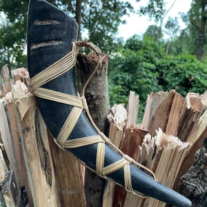 Cuerno de Buey Natural Indio Vikingo, Tallado a Mano, Diseño Animal, Estilo Religioso, Ecológico, Alta Calidad, Tamaño Personalizado, Europeo - Product Image 1
