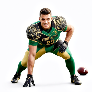 Vêtements de sport, ensemble d'uniformes de football américain de couleur verte avec combinaison de couleurs or et noir, vente chaude, qualité d'exportation - Product Image 5