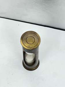 Reloj de arena de 4'' de latón macizo con acabado Commando y diseño 3D de animal/ángel |   Pie Decorativo Vintage para Mesa de Graduación - Product Image 6