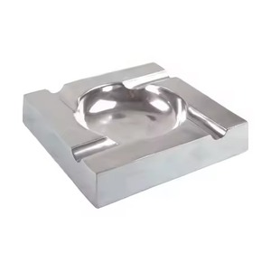 Cendrier en métal élégant, résistant au vent, porte-cendres profond, pour l'extérieur et l'intérieur, décoration de table, accessoire pour la maison - Product Image 5