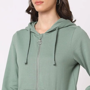 Nouveau style de sweat à capuche décontracté uni pour femme, en tissu de qualité supérieure à séchage rapide, disponible à la vente, faible MOQ, service OEM - Product Image 5
