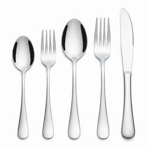 Ensemble de couverts en acier inoxydable, finition miroir, fourchette, cuillère, couteau, style occidental classique, occasion mariage, kit 4 pièces - Product Image 3