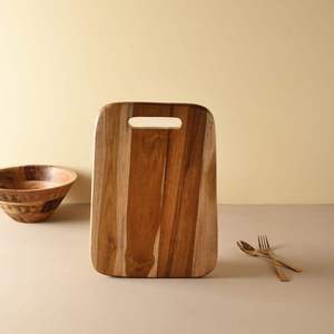 เขียงไม้สุดพิเศษ เรียบง่าย สวยงาม เหมาะสำหรับใช้ในครัวเรือน ชุดโต๊ะรับประทานอาหาร 3 ชิ้น ราคาถูกที่สุด - Product Image 2