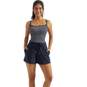 Women's 2-Piece Animal Print Sleeveless Robe & Shorts Set Breathable Luxury Autumn Casual Wear with 2 Pockets - Product Image 1