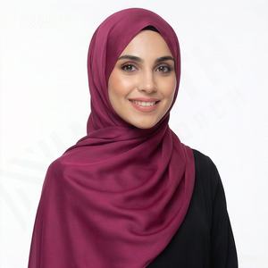 Hiyab Personalizado Nuevo al por Mayor, Hiyab Musulmán Abierto para Mujer, Talla Adulto, Suave, Premium, Transpirable, Elegante, Pañuelo para la Cabeza - Product Image 3