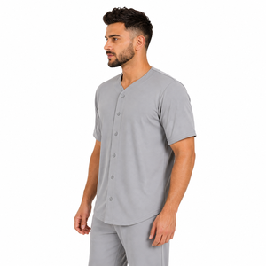 Maillot de baseball robuste en polyester léger à manches courtes, design écologique pour le jeu compétitif et l'usage sportif quotidien, OEM - Product Image 4