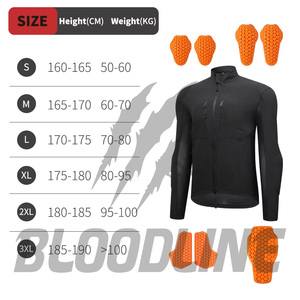 Windproof autumn <b>racing</b> <b>jacket</b> Bloodline men's full sleeve Black motorcycle <b>racing</b> <b>jacket</b> - Product Image 2