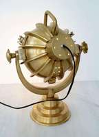 Lampe de table industrielle nautique en laiton antique sculptée à la main, projecteur marin réglable, personnalisable pour la maison et le bureau