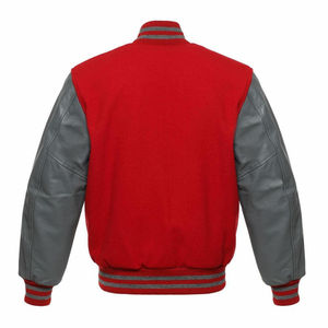 Chaqueta de béisbol estilo universitario de lana a la moda para hombre, estilo urbano con cuello vuelto. - Product Image 2