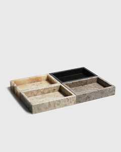 Low Cost Travertine Bathroom <b>Vanity</b> <b>Tray</b> for Soap Dispenser Perfume Cosmetics Jewelry and Decorative Storage - Product Image 5