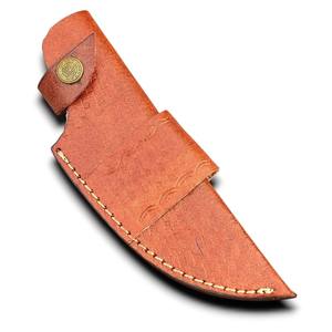 ซองใส่มีดหนังวัวแท้คุณภาพสูงเย็บมือแบบ OEM พร้อมห่วงเข็มขัด สำหรับล่าสัตว์ เอาตัวรอด ตั้งแคมป์ ใช้ในยุทธวิธี EDC  ขั้นต่ำในการสั่งซื้อน้อย - Product Image 1