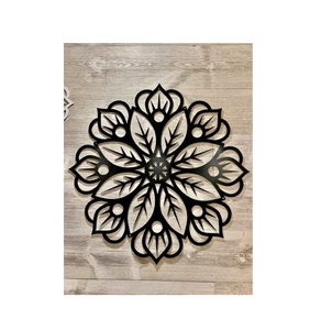 Sculpture murale décorative de luxe en métal, artisanale, pour chambre et salon, panneau en fer fait main pour un style intérieur élégant - Product Image 2