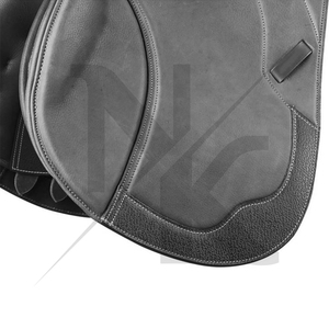 Selle de dressage et de saut de qualité tournoi, en cuir véritable, confortable et durable, avec arceau en bois, pour l'équitation anglaise, produits équestres d'Inde - Product Image 3