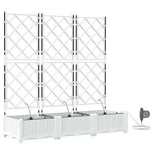 Juego de 3 Macetas de Acero Blanco para Jardín, para Macetas y Jardineras - Product Image 2