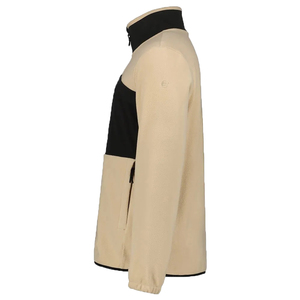Chaqueta de hombre de alta calidad, color piel, acolchada, gruesa, de lana polar para invierno, chaqueta bomber personalizada para hombre. - Product Image 3