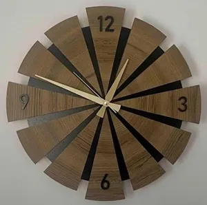Wooden <b>Wall</b> <b>Clock</b> Cheap Cost Elegant Decor <b>Clock</b> for Living Room <b>Bedroom</b> Office Premium Wooden <b>Clock</b> - Product Image 2