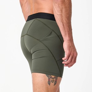 Ibex Custom Logo Men's Eco-Friendly Mid Waist Compression <b>Boxer</b> Briefs Quick Dry Gym Workout Running Sports Shorts Underwear - Product Image 5