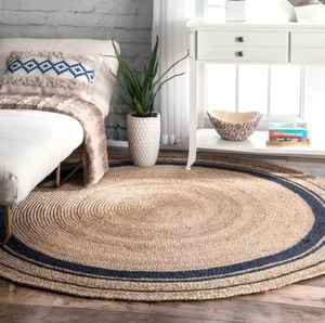 Non-Slip Area <b>Rug</b> for Bedroom & Living Room made of Jute 100% Eco Friendly <b>Rugs</b> - Product Image 1