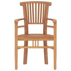 Juego de Comedor de Jardín Ergonómico Mediano de Madera de Teca Natural, Sólido y Duradero - Product Image 5