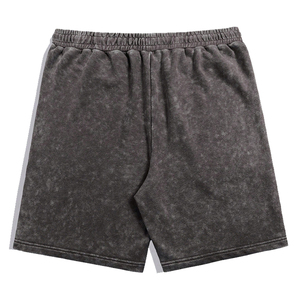 Pantalones cortos tie-dye de diseño personalizado para hombre, estilo urbano, tejidos, lisos, en diferentes colores, a la venta, con estampado sólido. - Product Image 3